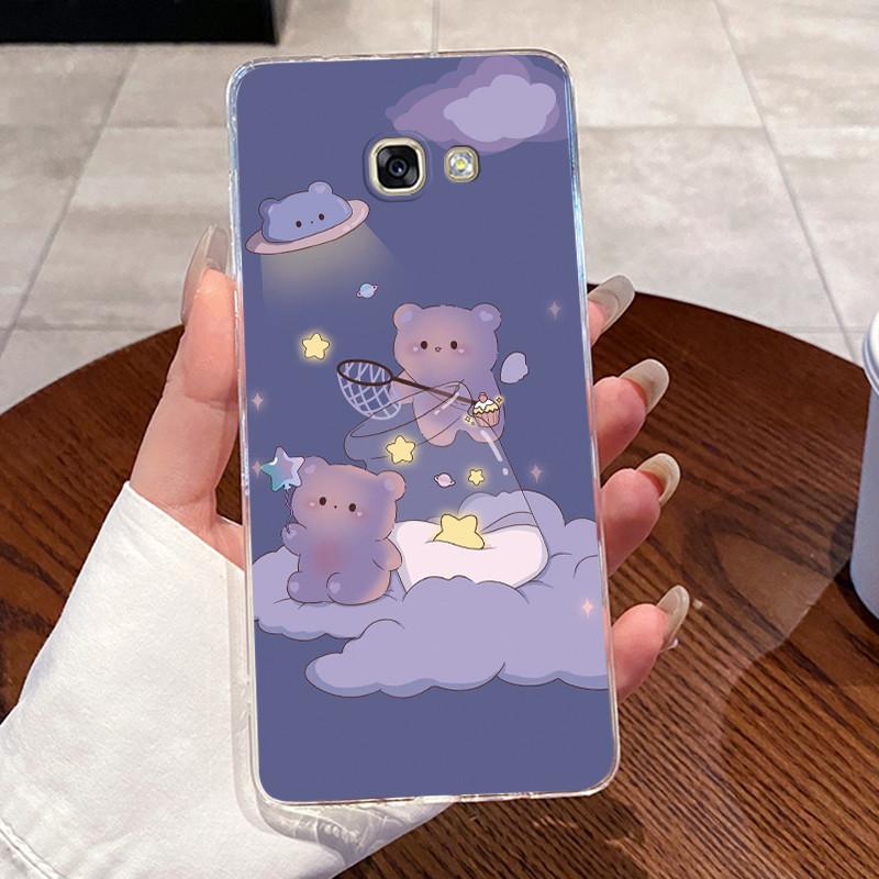 For Samsung Galaxy A5 2016 Case SM-A510F Aesthetic Cute Cat Cover Clear Soft Silicone Phone Case For Samsung A5 2017 A520F Shell