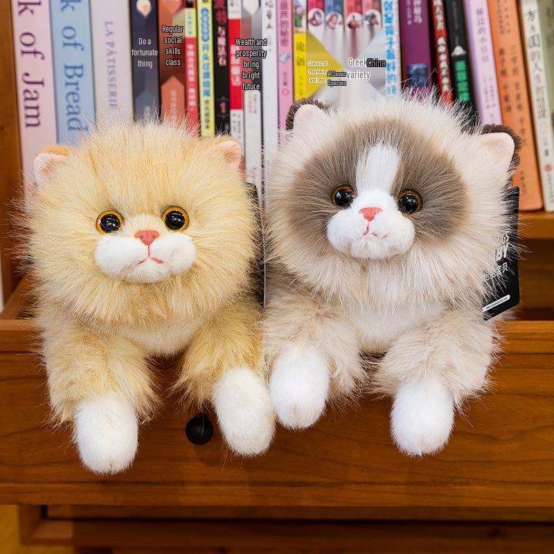 Gemütliche Katzen-Plüschpuppe - Niedliches Begleitkissen & Beruhigendes Geschenk für Mädchen