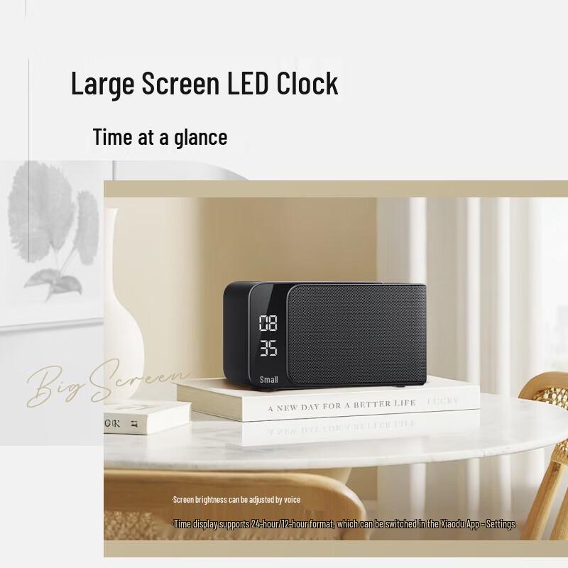 Xiaodu Smart Speaker Mate with LED Clock CN plug (adapter included)