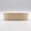 KAYU PACKAGE Oval DAEN Wooden Medium Size 1 Pack of 25 Sold Disposable Container, (120x170x45mm), (Lid Separately),