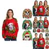 Luxuriously Soft Women Christmas Sweater Santa Claus Cat Dog Xmas Jumper Top