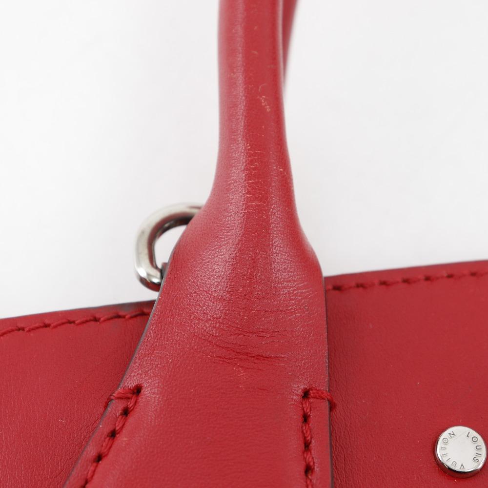 Louis Vuitton City Steamer PM Handbag M51030 2WAYShoulder Rouge Red Calfskin Women Used