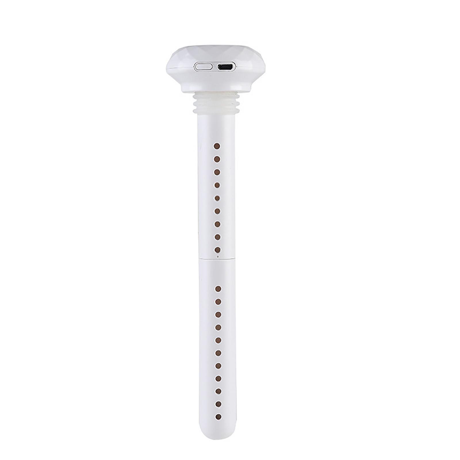 

Portable Humidifier, USB Rechargeable Humidifiers With Flexible Rubber Buckle, Adjustable Length Mini Humidifier For Plants, Office, Car, Baby Room White