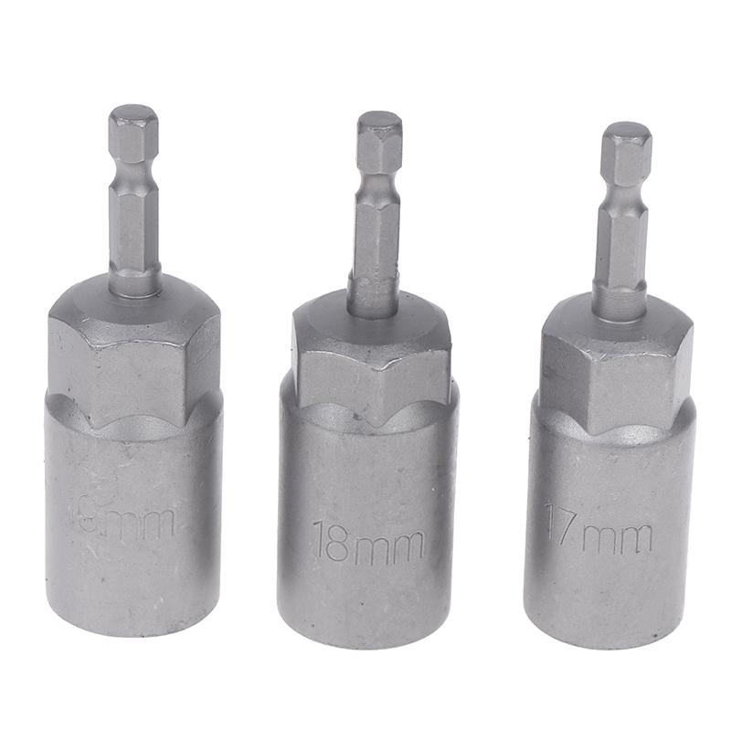 10/15Pcs Length Deepen Impact Socket Adapter 5.5-19Mm Power Nut Driver Socket Set 1/4-Inch Screwdriver Key Head Hand Tool Set