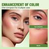 Pudaier 6 Colors Cushion Liquid Blush & Highlighter - Waterproof Long Lasting Cheek Makeup, Natural Glow Blush Palette for Face