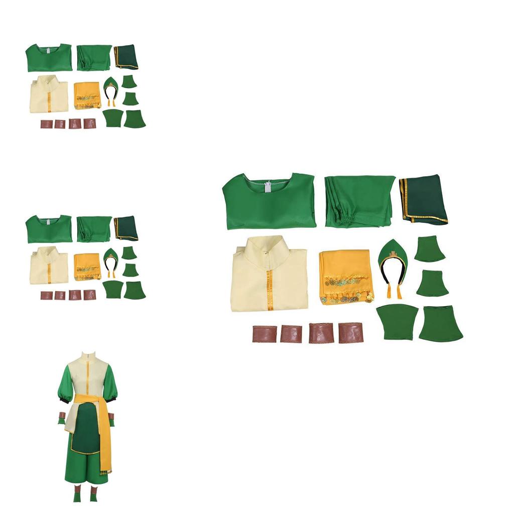 Costume Cosplay Toph Beifong Per Eventi Anime, Gaming e Cosplay