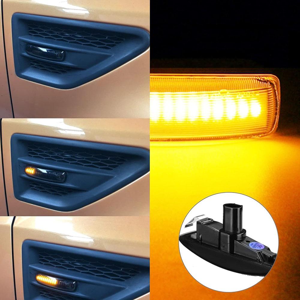 2x LED Side Marker Lights For Land Rover LR2 LR3 LR4 Range Rover Sport LR007954
