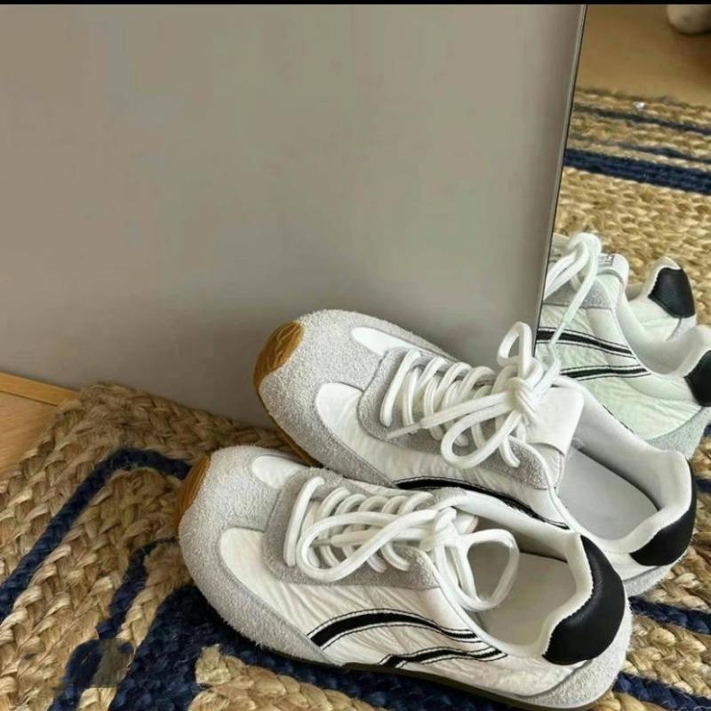 

Красочные женские новые ретро дизайн чувство цветовое сочетание нишевые повседневные туфли 35