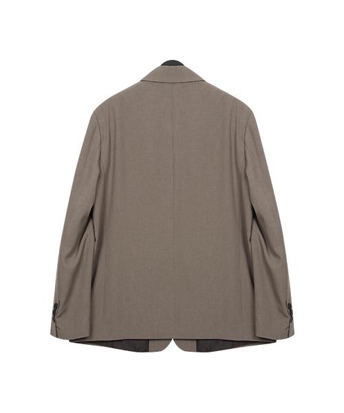 Prairie Two-Button Single Blazer (Brown)