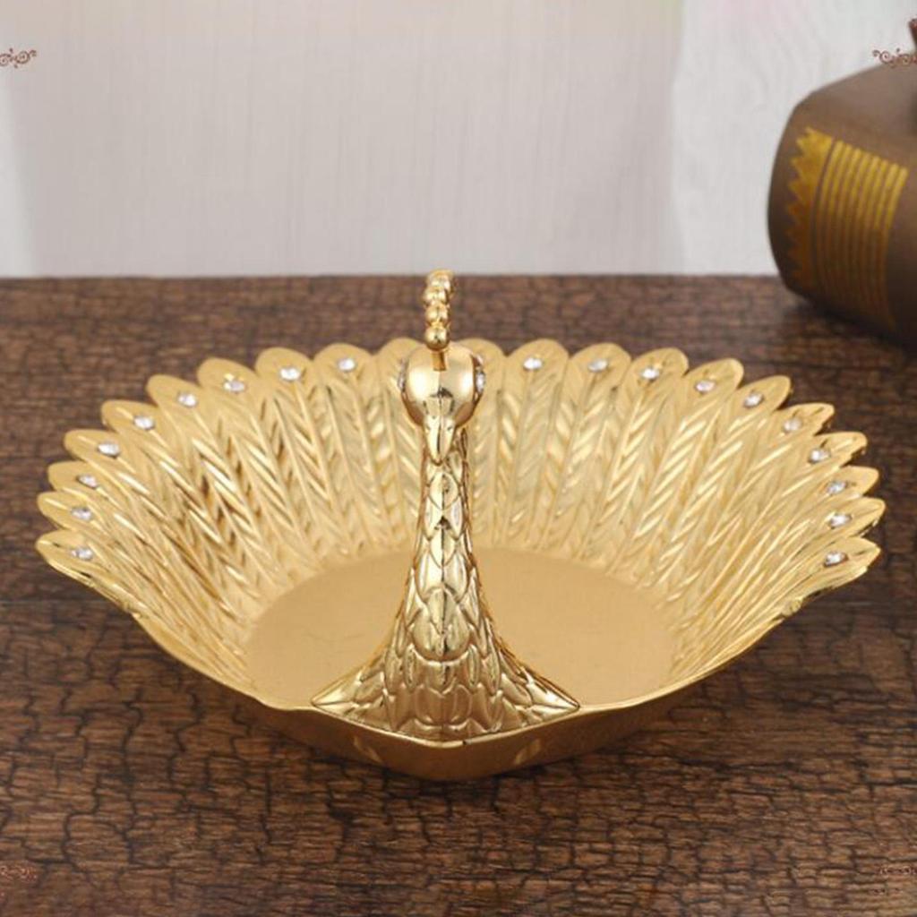 Delicate Swan Fruit Plate Earrings Necklace Dish Candy Tray Bowl Home Decor