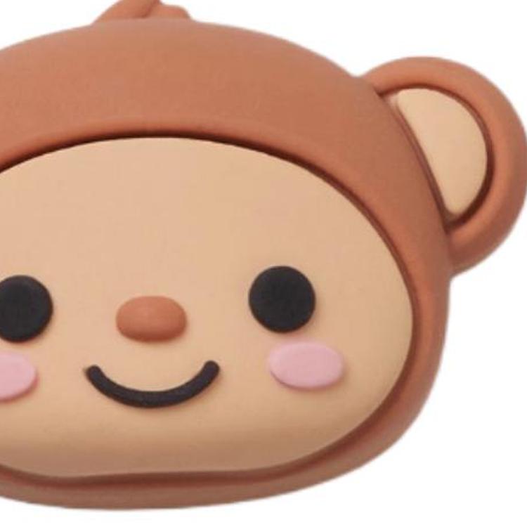 Crocs 3D Monkey Head PVC Shoe Accessories Unisex Multicolor