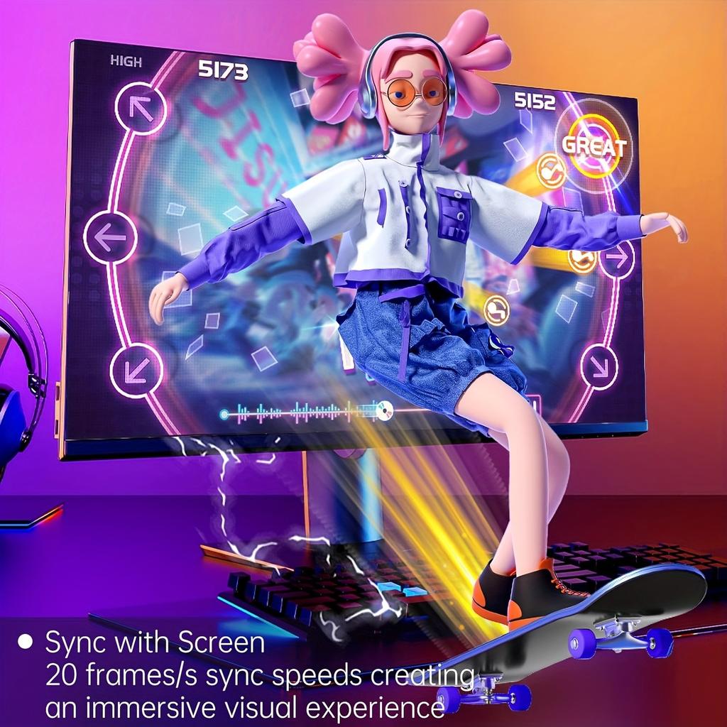 1pc RGB Gaming Monitor LED Backlight Night Lights,Smart Screen Color,Music Sync, USB-Powered,App Control for PC Gaming Decor