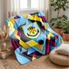 Coperta in Flanella con Stampa Calcio Burnley, Coperta Morbida Calda Leggera per Divano Letto Campeggio