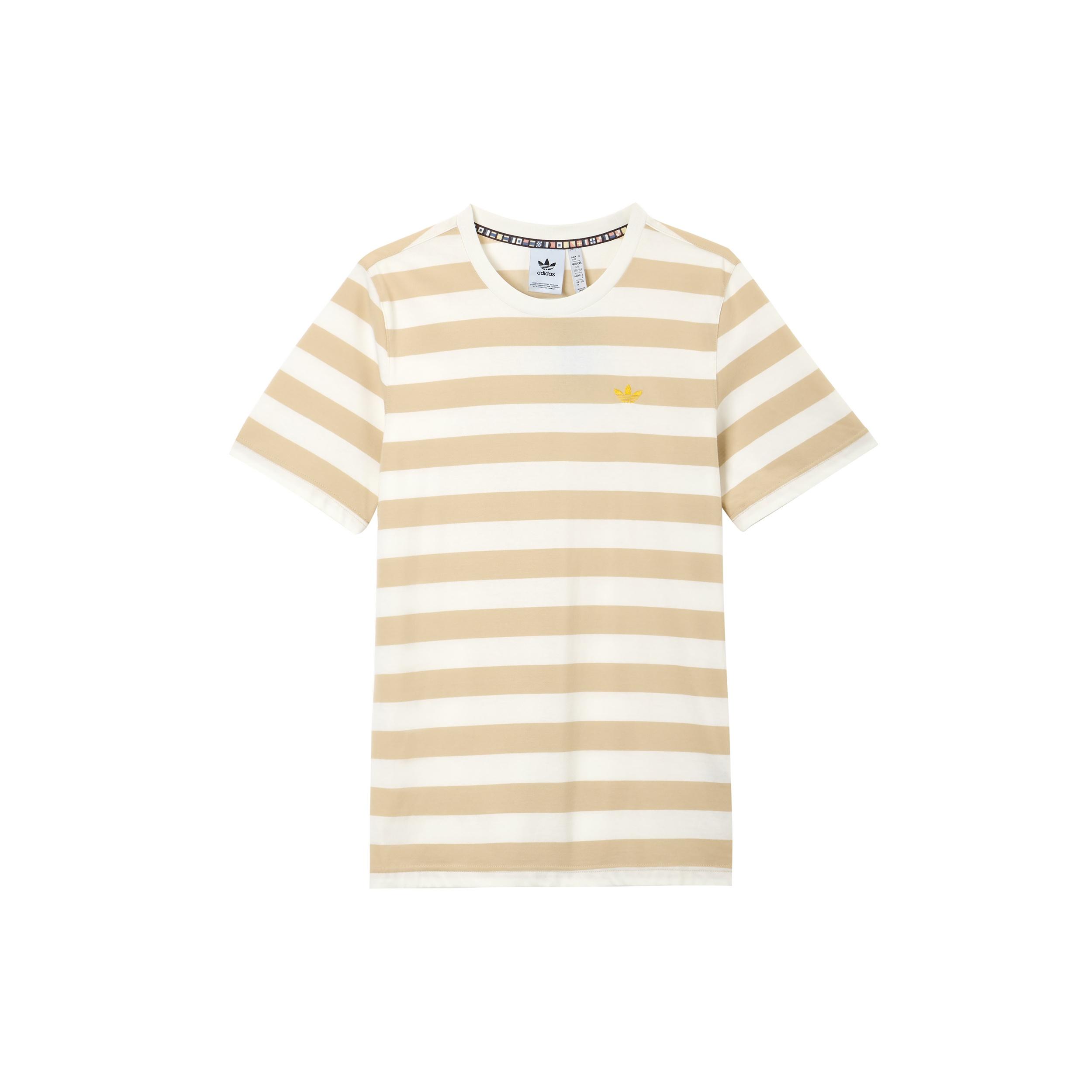 adidas Nice Striped Tee  White  Men s IR7587 XXL