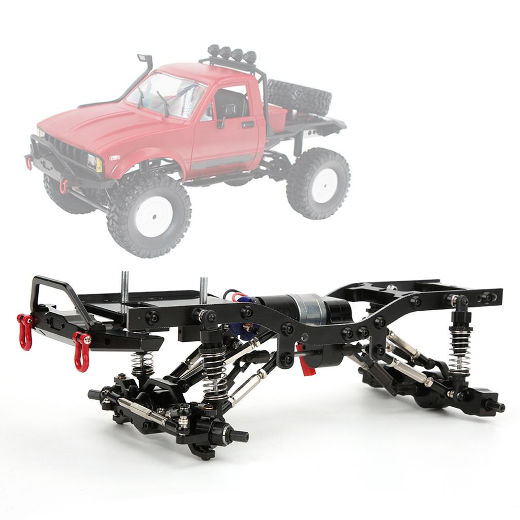 Metal 1 16 RC Car Body Chassis Frame Kit Accessory Fits for WPL C14 C24(Black S WPL C14BL )