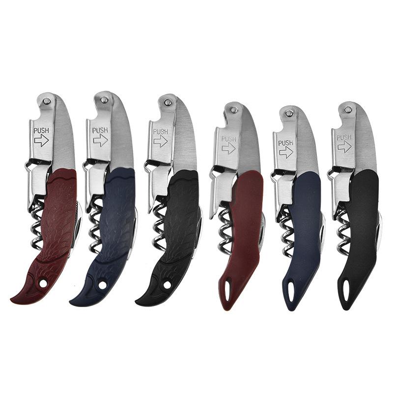 Wielofunkcyjny otwieracz do butelek Kreatywny otwieracz do piwa i wina ze stali nierdzewnej Nóż do wina Otwieracz do butelek ze stali nierdzewnej