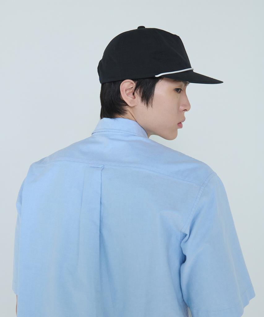 Deossingindeeodeeo 5 Panel Rope Cap Black