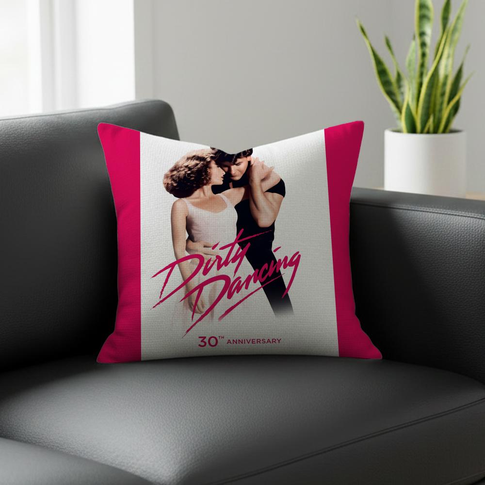 Movie Dirty Dancing Cushion Cover Natural Linen Pillowcase Set AllinOne Decor for Sofa Bedroom Chair