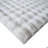 Tapis salon doux à relief bulles blanc 160x230