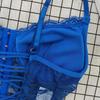 Sexy Spitzen Rückenfreies Überkreuztes Camisole Top