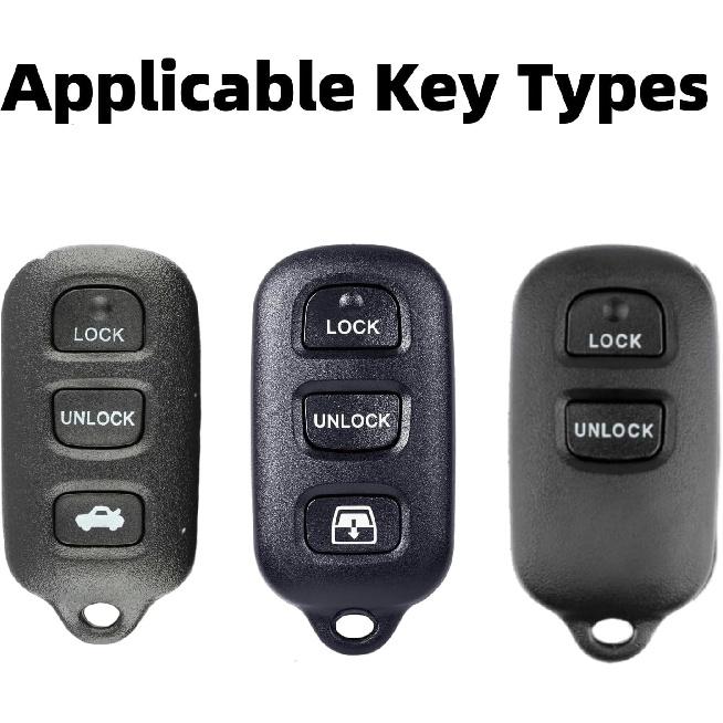 Key Fob Cover For Toyota,Accessories, Key Fob Case, Keychain Compatible With Toyota1999 2000 2001 2002 2003 2004 2005 2006 2007 2008 2009 4Runner