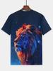 Children's Clothing Boys Child -shir Cool Lion 3d Print T Shirt T-shirty T-shirt for a Boy Top Shirts Short Sleeve Tops Clothes