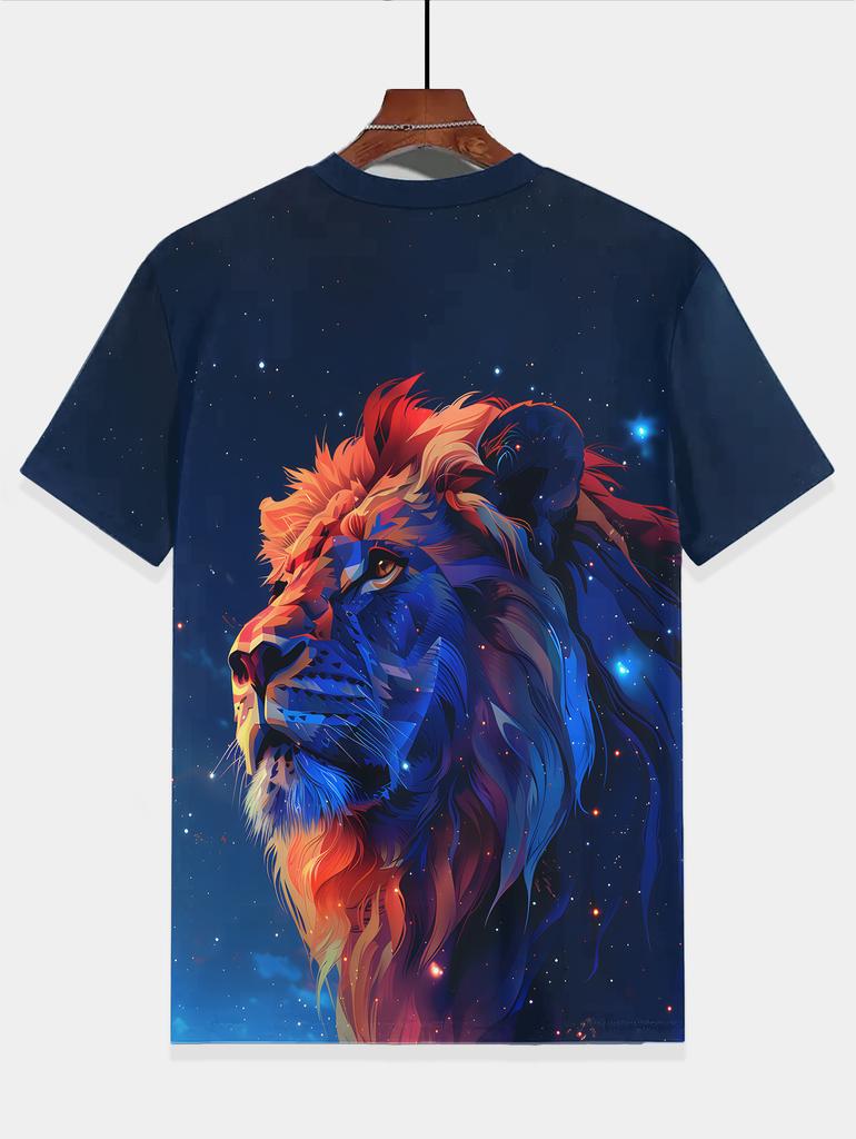Children's Clothing Boys Child -shir Cool Lion 3d Print T Shirt T-shirty T-shirt for a Boy Top Shirts Short Sleeve Tops Clothes