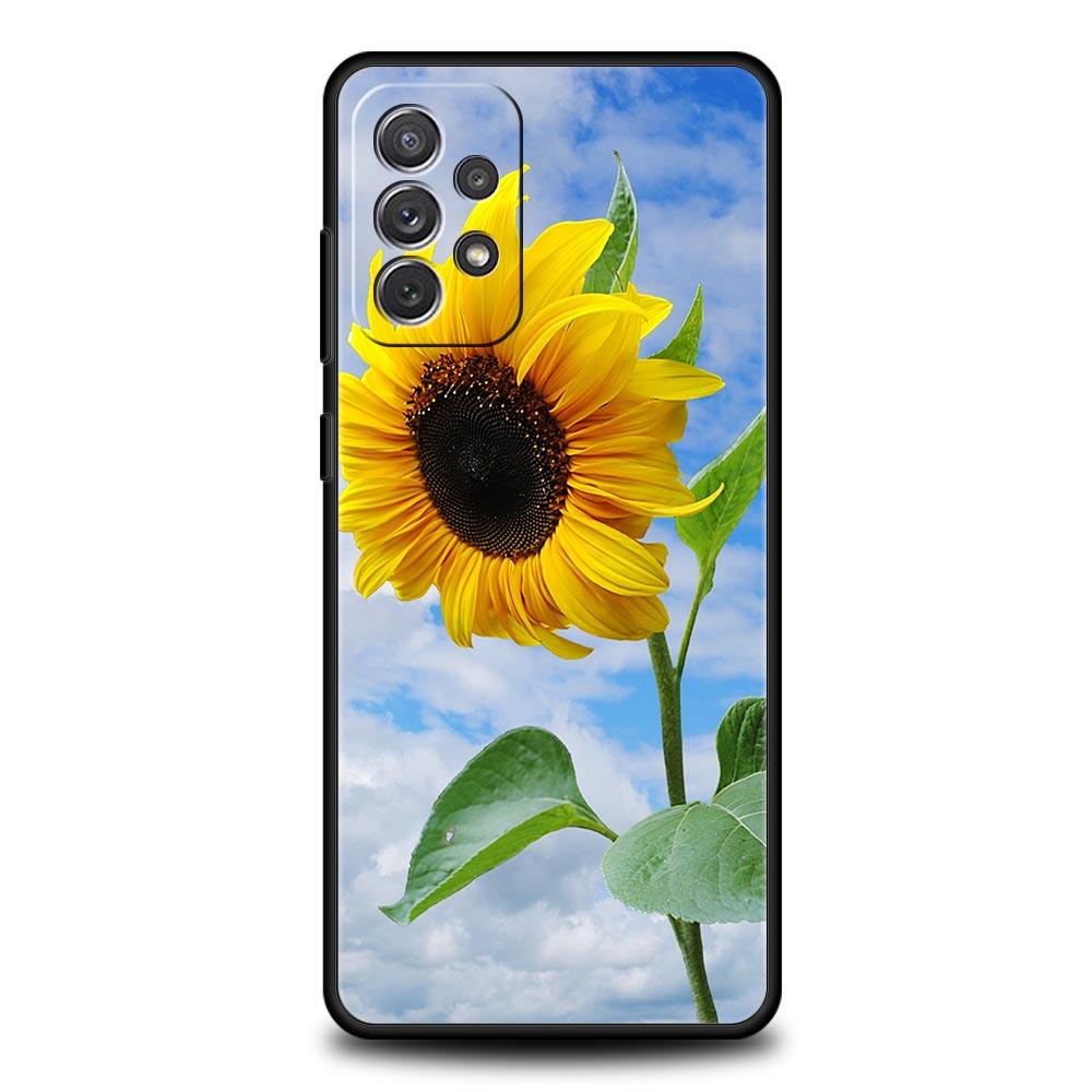 

Красивый летний чехол с цветком подсолнуха для Samsung A51 A71 A21S A12 A15 A25 A31 A41 A52 A32 A23 A33 A53 A73 A03S A05S A13 5G Samsung A25