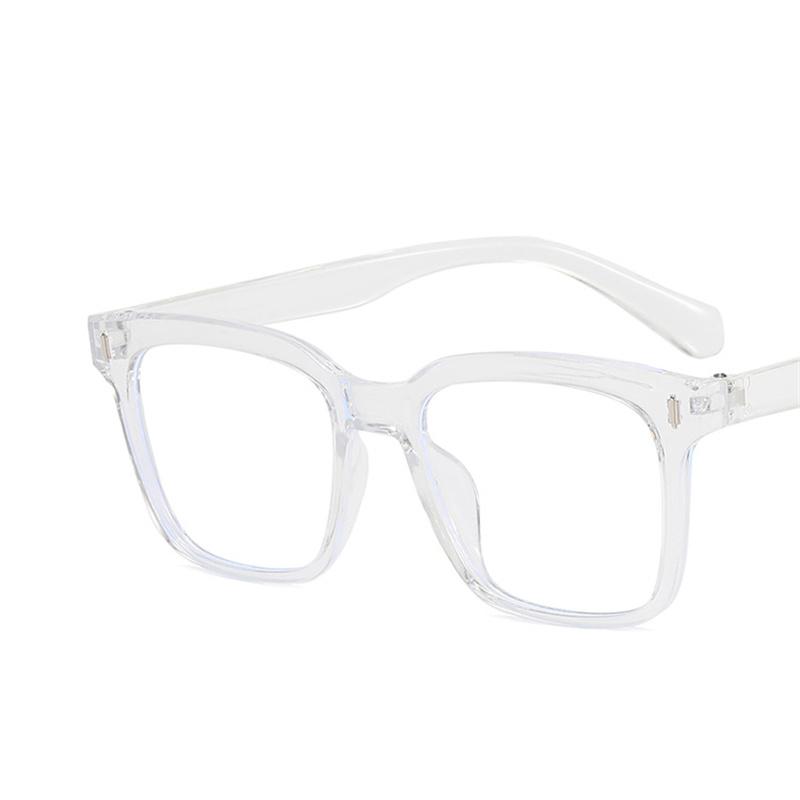 Oversized Rectangular Eyeglasses Spectacle Frame Frame Ladies Classic Anti-blue Light Vintage Fashionable Decorative Eye Glasses for Girls