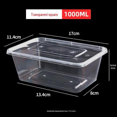 Disposable Round Plastic Food Container Set