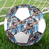Pallone da calcio ufficiale dell'Argentina, Taglia 5, Cucito a macchina in PVC, Resistente e ad alto rimbalzo, Adatto a tutte le età, Merchandising per tifosi, per partite e uso all'aperto.