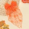 Vintage Leopard Print Bowknot Hairpin Long Ribbon Back Head Spring Clip Ponytail Headwear for Women Elegant Versatile Hairpin