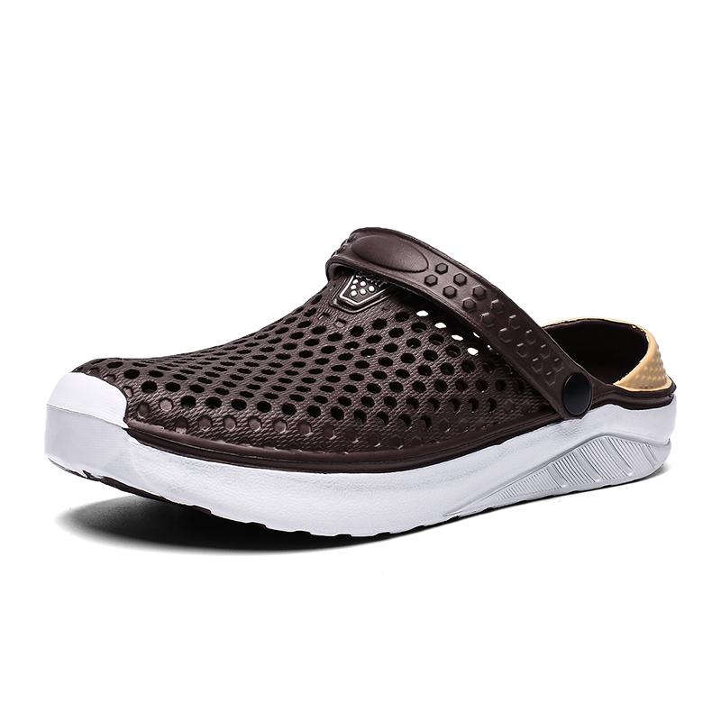 Men's Flat Sandasl 2024 Outdoor Summer Couple Beach Shoes Breathable EVA Slippers for Men Light Male Slip On Slides Shoes Clogs