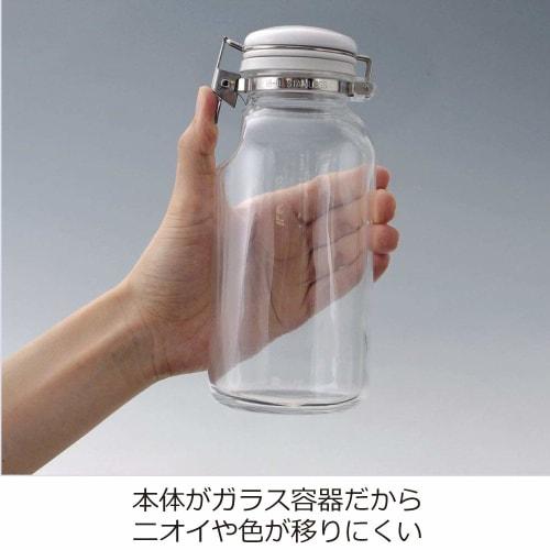 Seisho Cellar Mate Storage Jar, One-Push Convenient Bottle, Condiment Container, Dressing Bottle, Glass Container, 500ml, Made In Japan, 223415