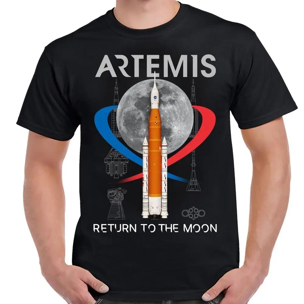 Artemis Return To The Moon Schematic TShirt 100 Cotton ONeck Short Sleeve Summer Casual Mens Tshirt Size S3XL S