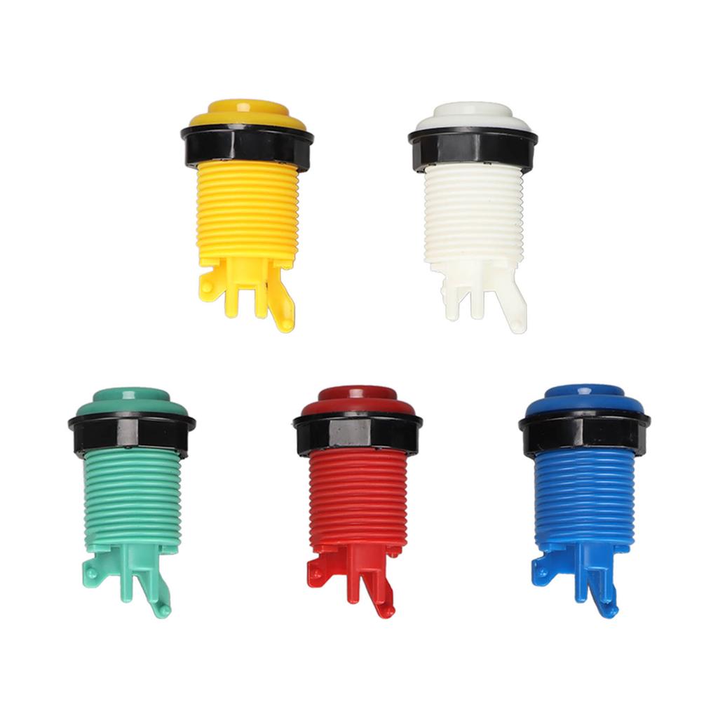 28mm Arcade Game Push Button 5 Colors DIY Parts LED Illuminated Buttons Switch for Controllers