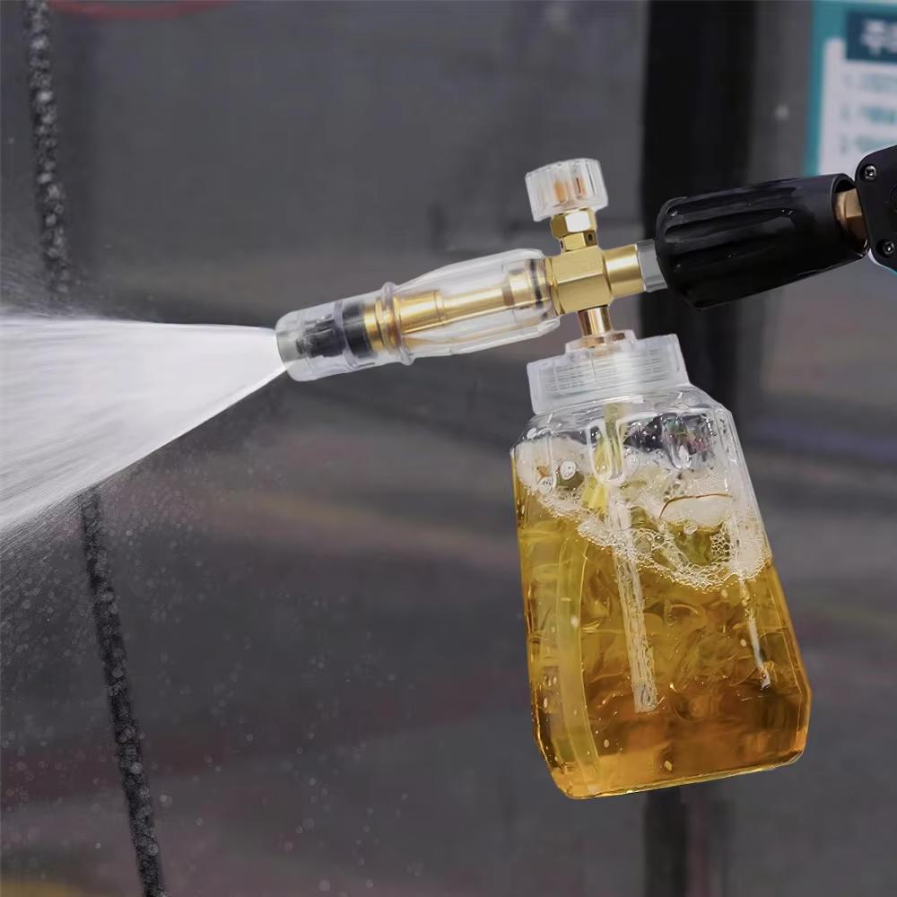 Professional High Pressure Washer Gun + Aluminum Alloy Foam Lance Kit, Leak-Free Bosch Adapter for Pressure Washers