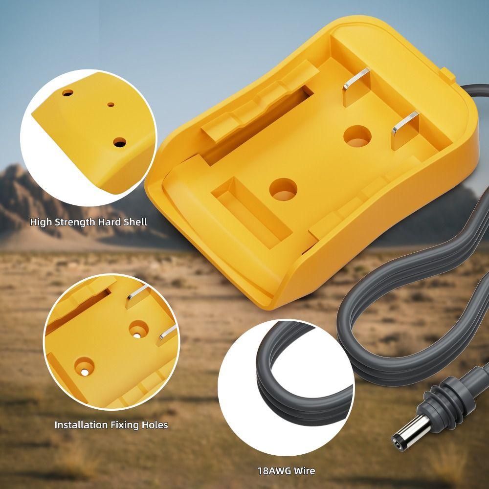 

Safety DC Power Cable Mini Battery Plug High Quality Charger Adapter 18V/20V жовтий