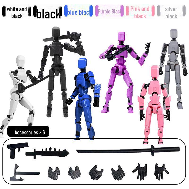 3D Movable Jointed Children's Dolls - Decompression Toy