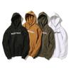 European and American Trendy Brand Classic Letter Print Sweatshirt, Unisex Loose-fitting Hooded Fleece Sweatshirt