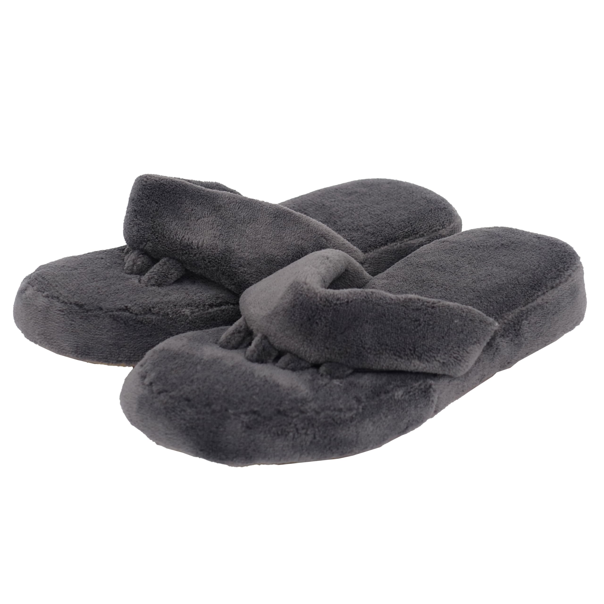 

Slippers Washable Microfiber 5 Finger Slippers AAAA1105PCH Charcoal L Size [Okumura]
