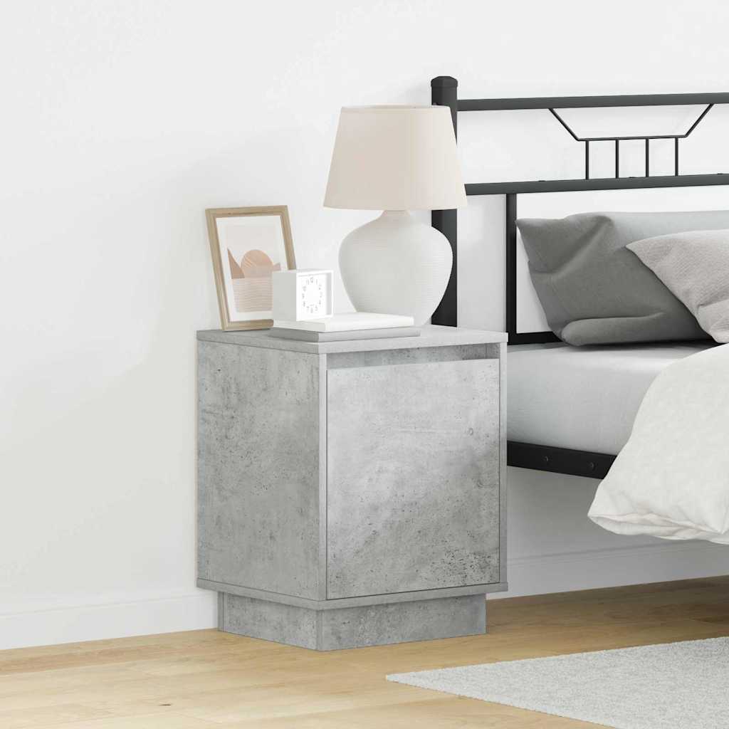 Nightstand 2 pcs Concrete Grey 39 x 34.5 x 50 cm Particleboard