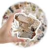 10/25/50pcs Retro Diary Pieces Art Graffiti Stickers for Phone Laptop Guitar Helmet Travel Luggage Skateboard Car DIY