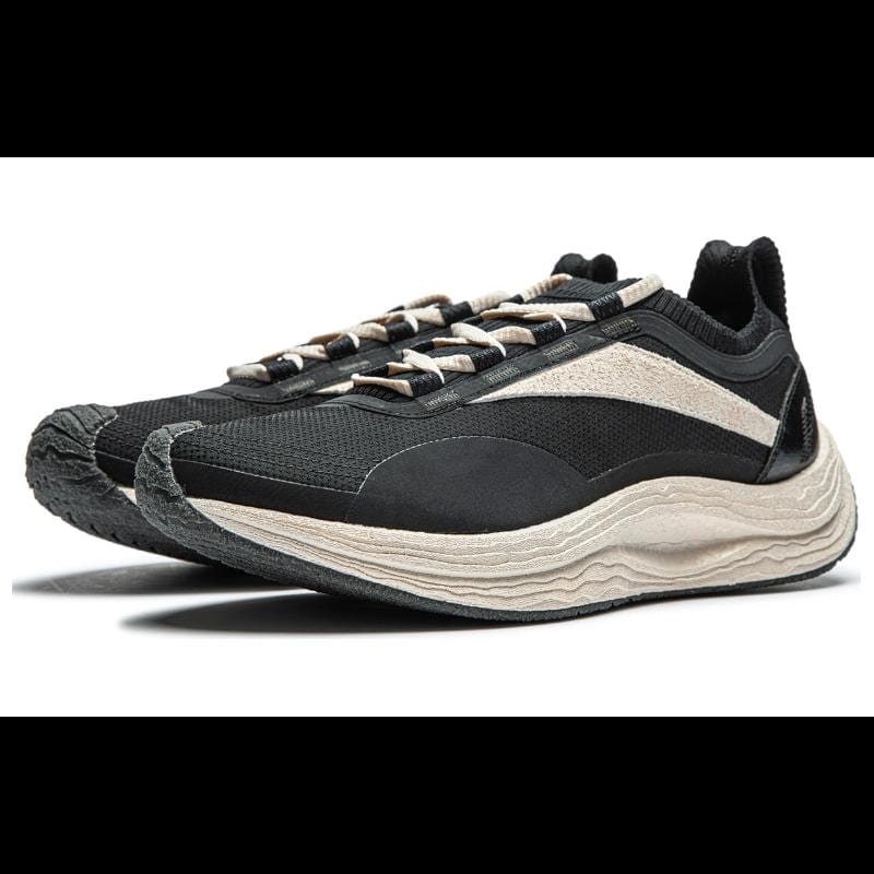 Li Ning Cushioning, Wear Resistant Low top Casual Shoes Unisex Gray Black White AZGU021-5