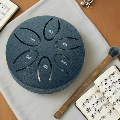 Regentrommel für Draußen 3 Zoll 6 Töne Stahltongtrommel für Outdoor Pädagogisches Heilendes Musikinstrument für Anfänger Schule