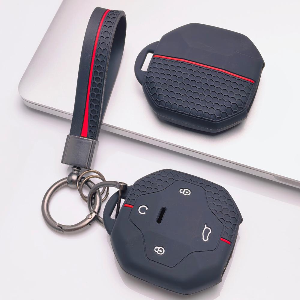 Portachiavi Copri Telecomando per Jetour Shanhai T2 L9 T3 Traveler Dashing Superficie Antigraffio Struttura Antiurto Texture Morbida al Tatto Design Facile da Installare