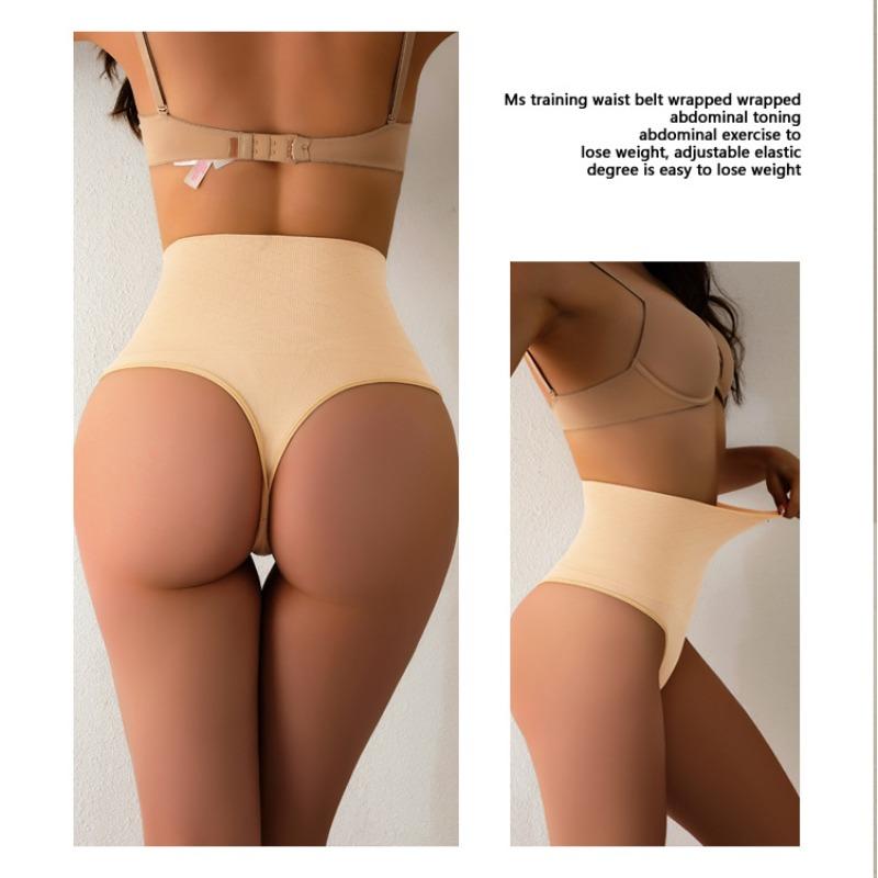 High Waisted Slimming Thong for Women's Body Underwear Beauty Sexiness Lifting Buttocks Lingerie Exposing Buttocks Panties