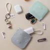 Solid Color Self-closing Lipstick Bag Cartoon Animal Mini Square Makeup Bag  Outdoor