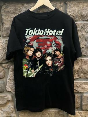Tokio Hotel Band Short Sleeve Gift For Fan Black S-2345XL Men T-shirt Unisex T-Shirt