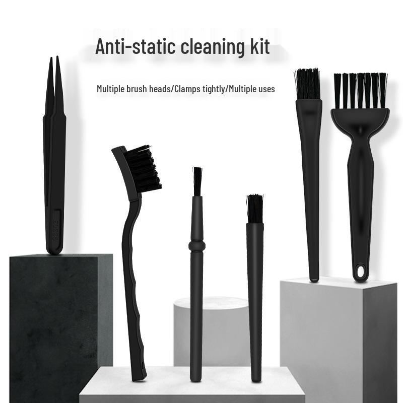Sada 6 antistatických štětců pro čištění klávesnice, počítače, telefonu a obvodové desky.